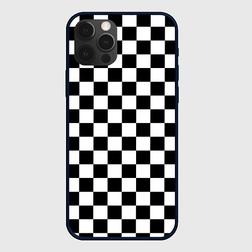 Чехол iPhone 12 Pro Max Шахматист / 3D-Черный – фото 1