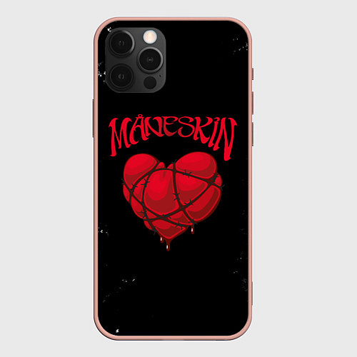 Чехол iPhone 12 Pro Max Maneskin Монэскин Z / 3D-Светло-розовый – фото 1