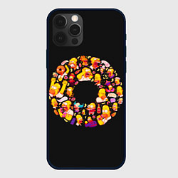 Чехол для iPhone 12 Pro Max Пончик Гомер, цвет: 3D-черный