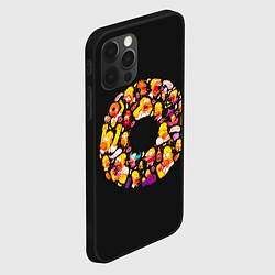 Чехол для iPhone 12 Pro Max Пончик Гомер, цвет: 3D-черный — фото 2