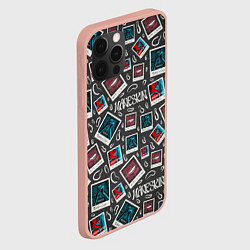 Чехол для iPhone 12 Pro Max Maneskin Pattern, цвет: 3D-светло-розовый — фото 2