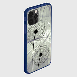 Чехол для iPhone 12 Pro Max Одуванчики, цвет: 3D-тёмно-синий — фото 2