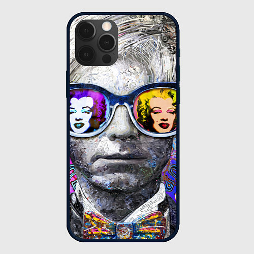 Чехол iPhone 12 Pro Max Andy Warhol Энди Уорхол / 3D-Черный – фото 1