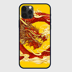 Чехол для iPhone 12 Pro Max Китайский Дракон, China Dragon, цвет: 3D-черный