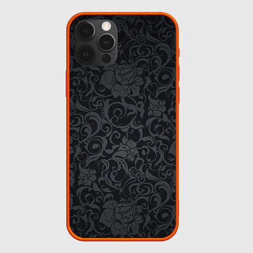 Чехол iPhone 12 Pro Max Dark Pattern / 3D-Красный – фото 1