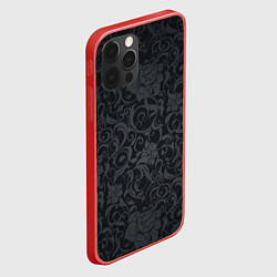 Чехол для iPhone 12 Pro Max Dark Pattern, цвет: 3D-красный — фото 2