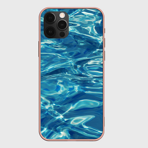 Чехол iPhone 12 Pro Max Чистая вода / 3D-Светло-розовый – фото 1