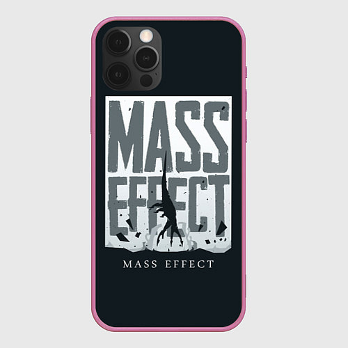 Чехол iPhone 12 Pro Max Эффект массы / 3D-Малиновый – фото 1