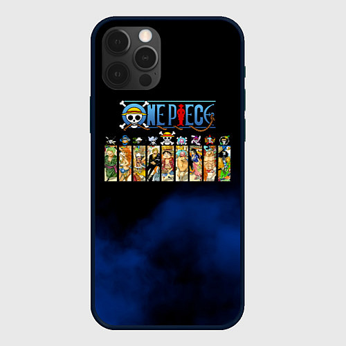 Чехол iPhone 12 Pro Max Пират Соломенной Шляпы One Piece / 3D-Черный – фото 1