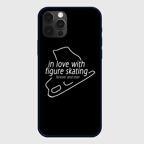 Чехол iPhone 12 Pro Max In Love With Figure Skating / 3D-Черный – фото 1