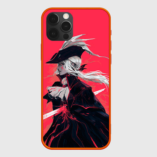 Чехол iPhone 12 Pro Max Lady Maria / 3D-Красный – фото 1