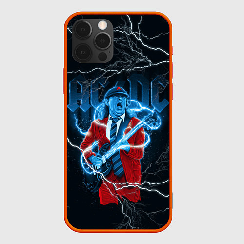 Чехол iPhone 12 Pro Max ACDC Z / 3D-Красный – фото 1