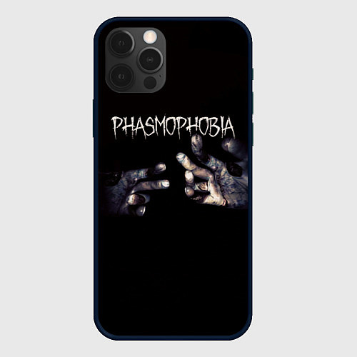 Чехол iPhone 12 Pro Max Phasmophobia / 3D-Черный – фото 1