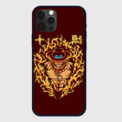 Чехол iPhone 12 Pro Max One Piece Портгас Д Эйс в огне