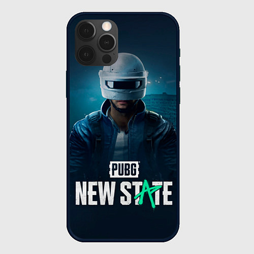 Чехол iPhone 12 Pro Max Новый Штат Pubg / 3D-Черный – фото 1