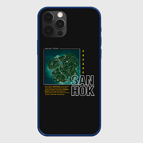 Чехол iPhone 12 Pro Max Сангок / 3D-Тёмно-синий – фото 1