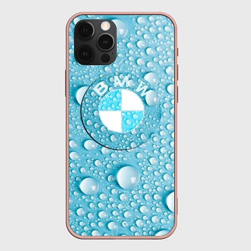 Чехол iPhone 12 Pro Max BMW STORM / 3D-Светло-розовый – фото 1