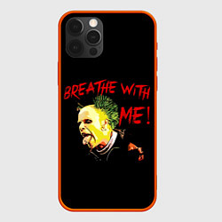 Чехол для iPhone 12 Pro Max Breathe whith me, цвет: 3D-красный