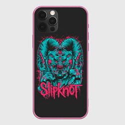 Чехол для iPhone 12 Pro Max Slipknot Monster, цвет: 3D-малиновый