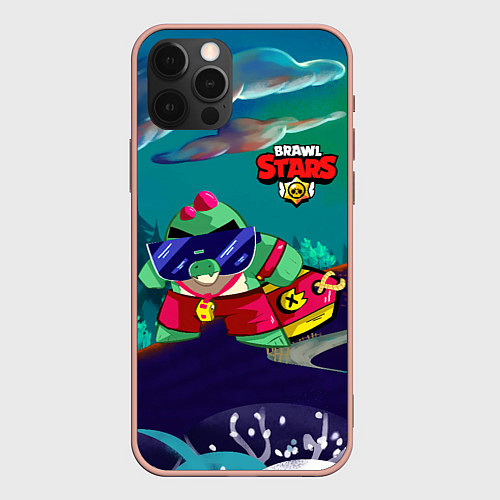 Чехол iPhone 12 Pro Max Базз Buzz Brawl Stars / 3D-Светло-розовый – фото 1