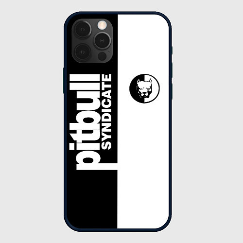 Чехол iPhone 12 Pro Max PITBULL SYNDICATE ПИТБУЛЬ / 3D-Черный – фото 1