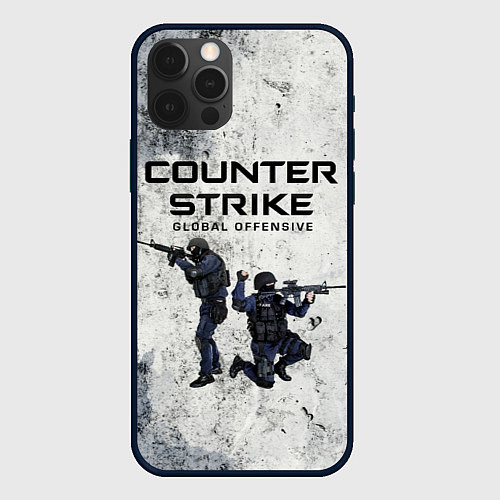 Чехол iPhone 12 Pro Max COUNTER TERRORIST CS GO Z / 3D-Черный – фото 1