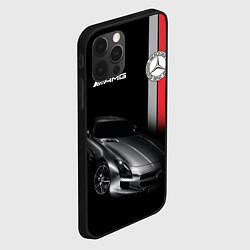 Чехол для iPhone 12 Pro Max MERCEDES BENZ AMG, цвет: 3D-черный — фото 2