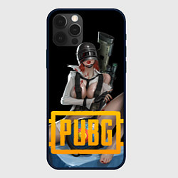 Чехол iPhone 12 Pro Max PUBG 18 спина