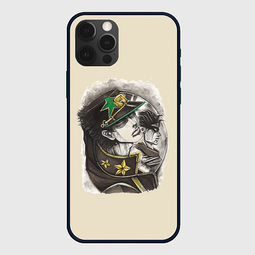 Чехол iPhone 12 Pro Max Jotaro Kujo / 3D-Черный – фото 1