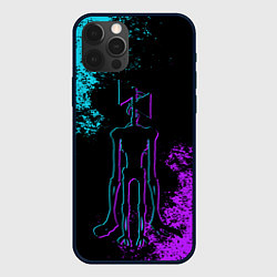 Чехол iPhone 12 Pro Max НЕОНОВЫЙ СИРЕНОГОЛОВЫЙ