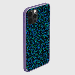 Чехол для iPhone 12 Pro Max Абстрактный зелено-синий узор, цвет: 3D-серый — фото 2