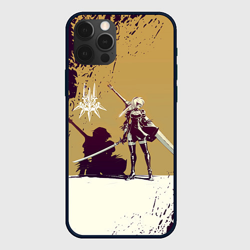 Чехол iPhone 12 Pro Max Yorha 2B Nier Automata Z / 3D-Черный – фото 1