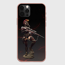 Чехол для iPhone 12 Pro Max Стимпанк Steampunk Z, цвет: 3D-светло-розовый