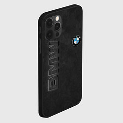 Чехол для iPhone 12 Pro Max BMW LOGO AND INSCRIPTION, цвет: 3D-черный — фото 2