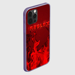 Чехол для iPhone 12 Pro Max ROBLOX ОГОНЬ, цвет: 3D-серый — фото 2
