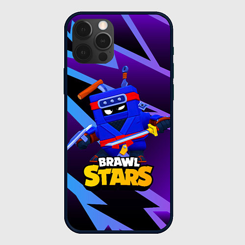 Чехол iPhone 12 Pro Max Ash Brawl Stars Эш / 3D-Черный – фото 1