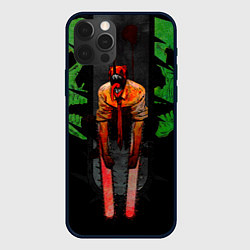 Чехол для iPhone 12 Pro Max Дэндзи человек-бензопила, цвет: 3D-черный