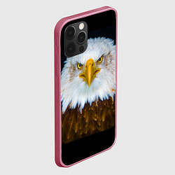 Чехол для iPhone 12 Pro Max Белоголовый орлан, цвет: 3D-малиновый — фото 2