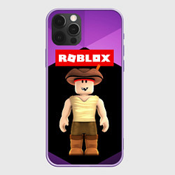 Чехол для iPhone 12 Pro Max ROBLOX РОБЛОКС Z, цвет: 3D-сиреневый