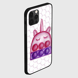 Чехол для iPhone 12 Pro Max POP IT ЕДИНОРОГ ПОП ИТ, цвет: 3D-черный — фото 2