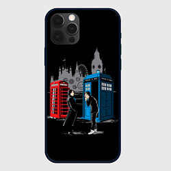 Чехол для iPhone 12 Pro Max Шерлок х Доктор, цвет: 3D-черный