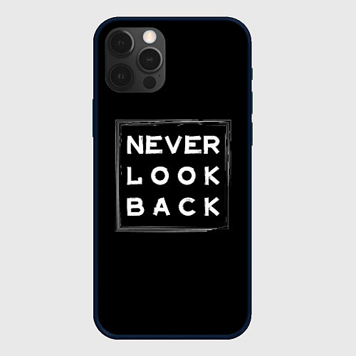 Чехол iPhone 12 Pro Max Никогда не оглядывайся назад / 3D-Черный – фото 1