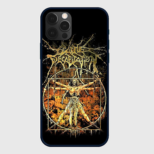 Чехол iPhone 12 Pro Max Cattle Decapitation / 3D-Черный – фото 1