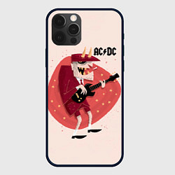 Чехол для iPhone 12 Pro Max Ангус Янг ACDC, цвет: 3D-черный