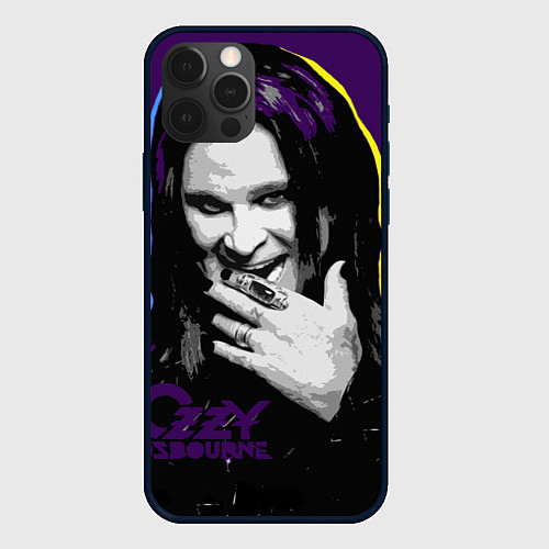 Чехол iPhone 12 Pro Max Ozzy Osbourne, Оззи Осборн / 3D-Черный – фото 1