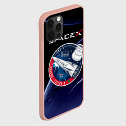 Чехол для iPhone 12 Pro Max Space X, цвет: 3D-светло-розовый — фото 2