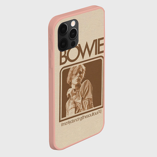 Чехол iPhone 12 Pro Max Im Only Dancing - David Bowie / 3D-Светло-розовый – фото 2