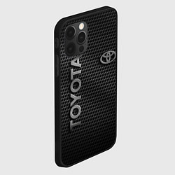 Чехол для iPhone 12 Pro Max TOYOTA STEEL HONEYCOMBS, цвет: 3D-черный — фото 2