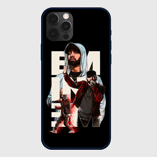 Чехол iPhone 12 Pro Max Marshall Mathers / 3D-Черный – фото 1