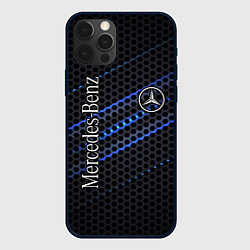 Чехол iPhone 12 Pro Max MERCEDES LOGO NEON